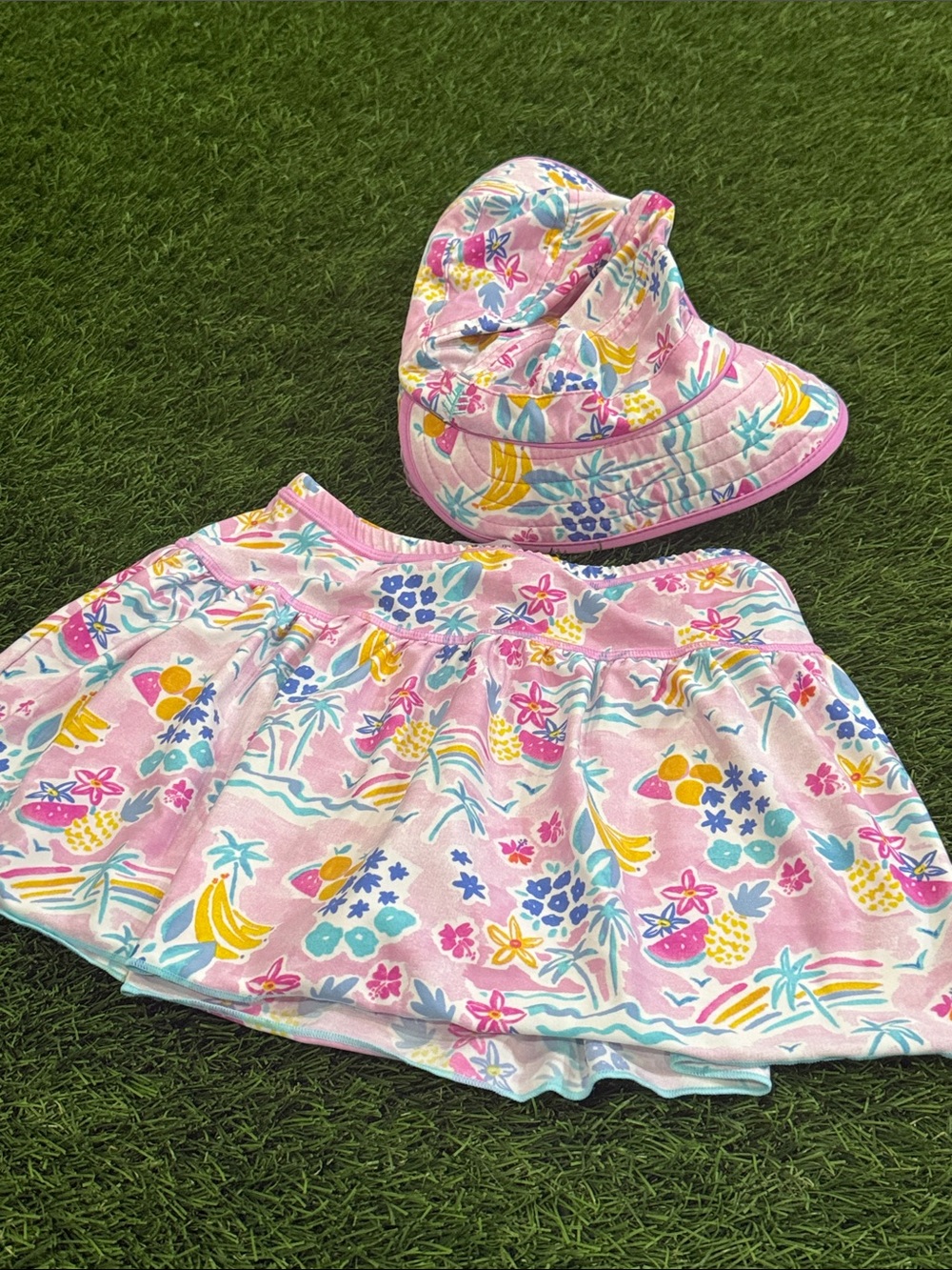 Coolibar Sun Protection Wavecatcher Swim Skirt & Matching Hat